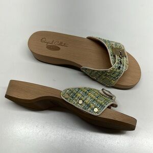 Dr. Scholls Original Collection Wooden Clogs Open Toe Shoes Sandals New Size 7